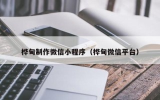 陆丰桦甸制作微信小程序（桦甸微信平台）